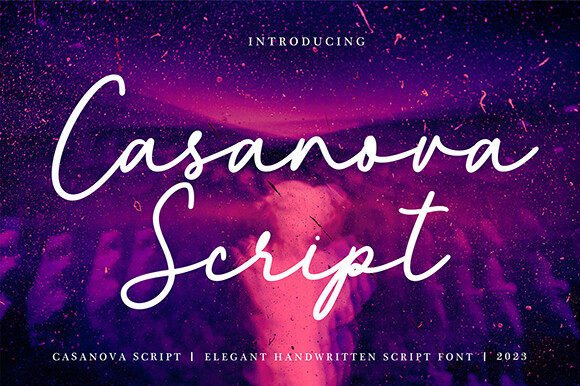 Casanova Script: The Handwritten Font Blending Elegance with a Relaxed Vibe