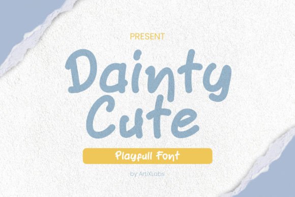 Dainty Cute: A Playful Font for Modern Creative Projects