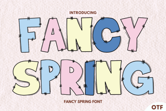 Fancy Spring: A Vibrant Typeface for Seasonal Design Projects