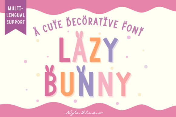Lazy Bunny: A Playful Decorative Font for Easter and Beyond